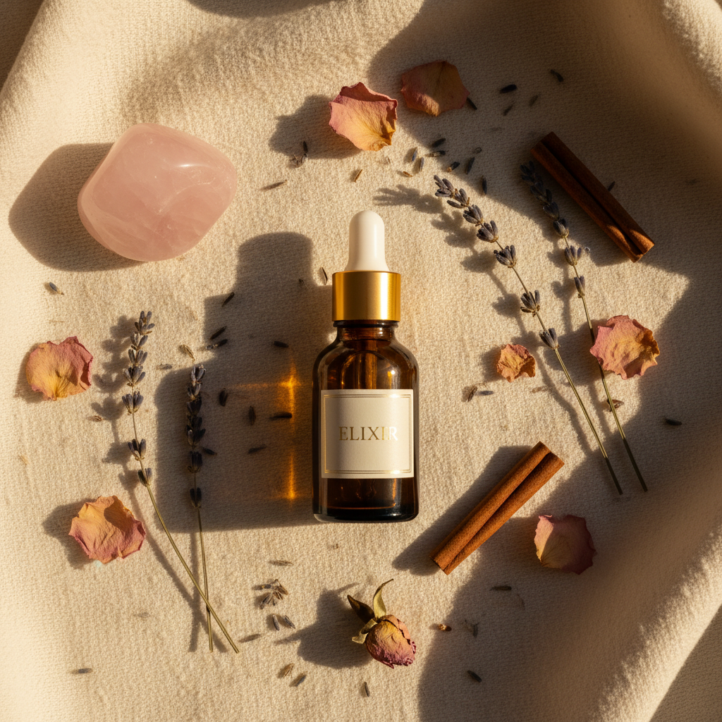 Ritual Oil Flatlay